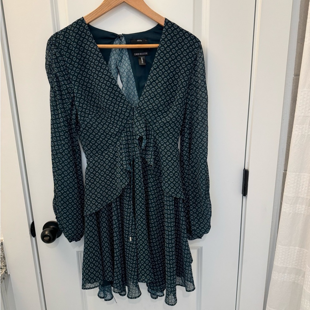 Revolve brand - C/Meo collective long sleeve mini dress with backless detail